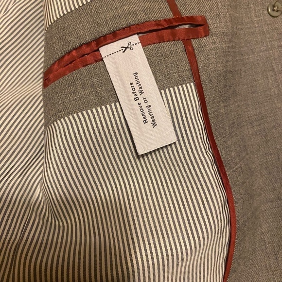 J CREW schoolboy blazer jacket gold buttons pockets preppy college navy Gray - Picture 12 of 14